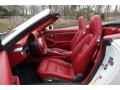 Carrera Red Natural Leather Front Seat Photo for 2013 Porsche 911 #102590258