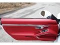 Carrera Red Natural Leather Door Panel Photo for 2013 Porsche 911 #102590279