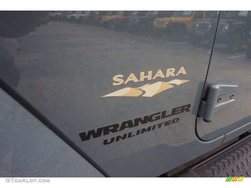 2015 Wrangler Unlimited Sahara 4x4 - Anvil / Black photo #7