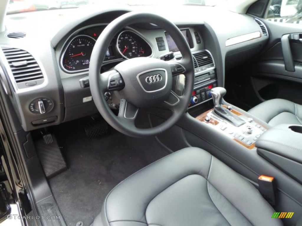 Black Interior 2015 Audi Q7 3.0 TDI Premium Plus quattro Photo #102592097