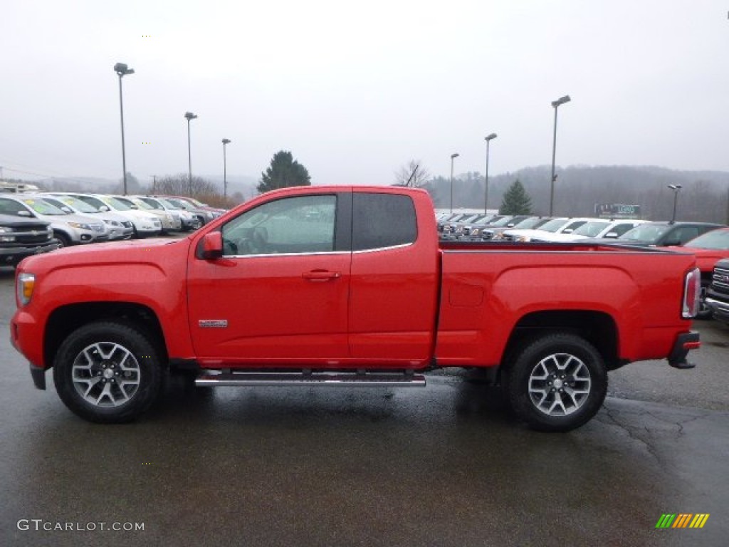 Cardinal Red 2015 GMC Canyon SLE Extended Cab 4x4 Exterior Photo #102594137