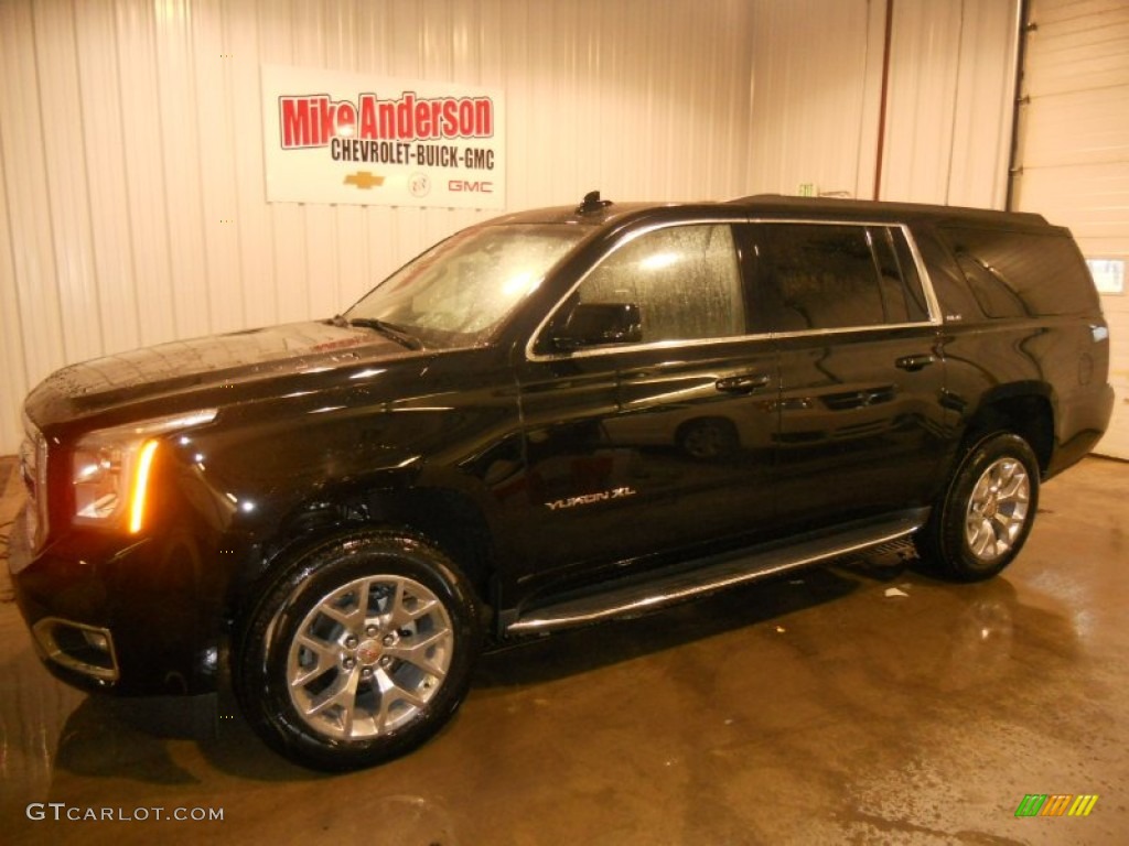 2015 Yukon XL SLT 4WD - Iridium Metallic / Jet Black photo #1