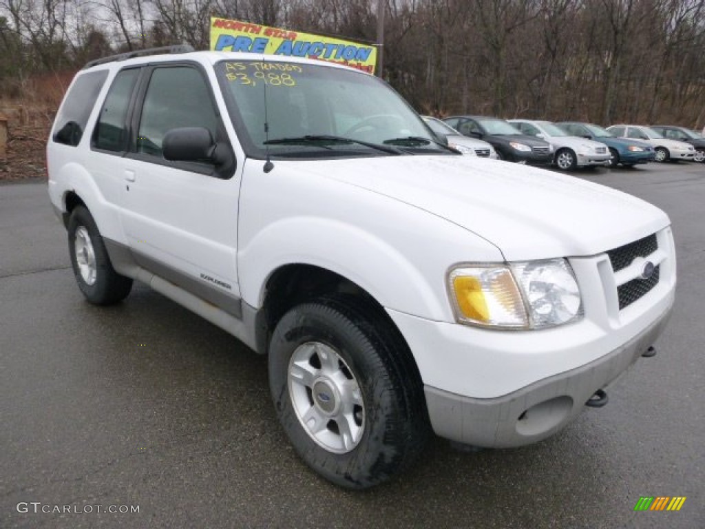 2001 Explorer Sport 4x4 - Oxford White / Dark Graphite photo #5