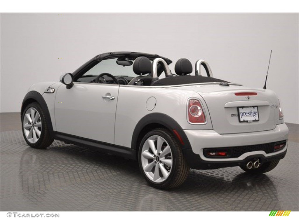2015 Roadster Cooper S - White Silver Metallic / Lounge Carbon Black Leather photo #3