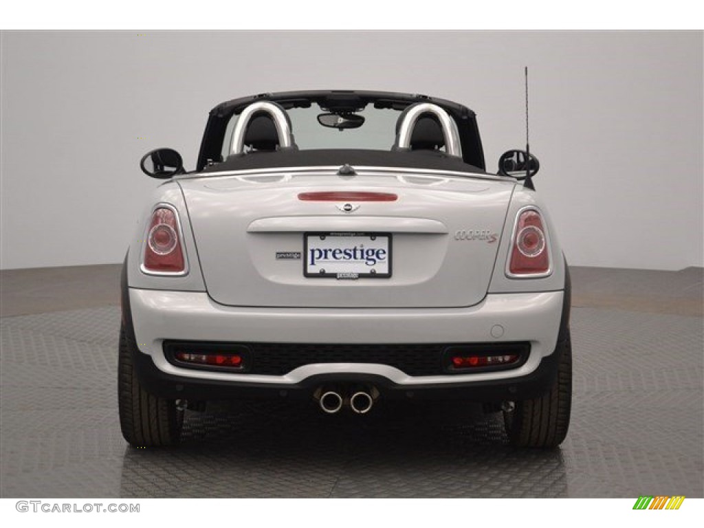 2015 Roadster Cooper S - White Silver Metallic / Lounge Carbon Black Leather photo #4