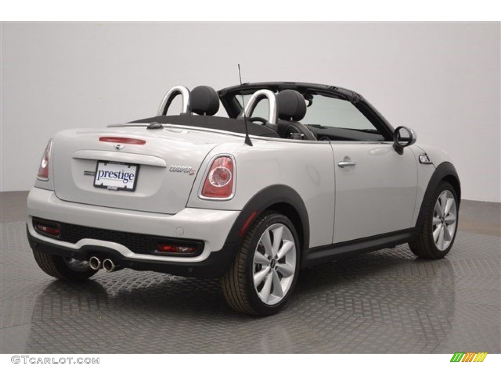 2015 Roadster Cooper S - White Silver Metallic / Lounge Carbon Black Leather photo #5