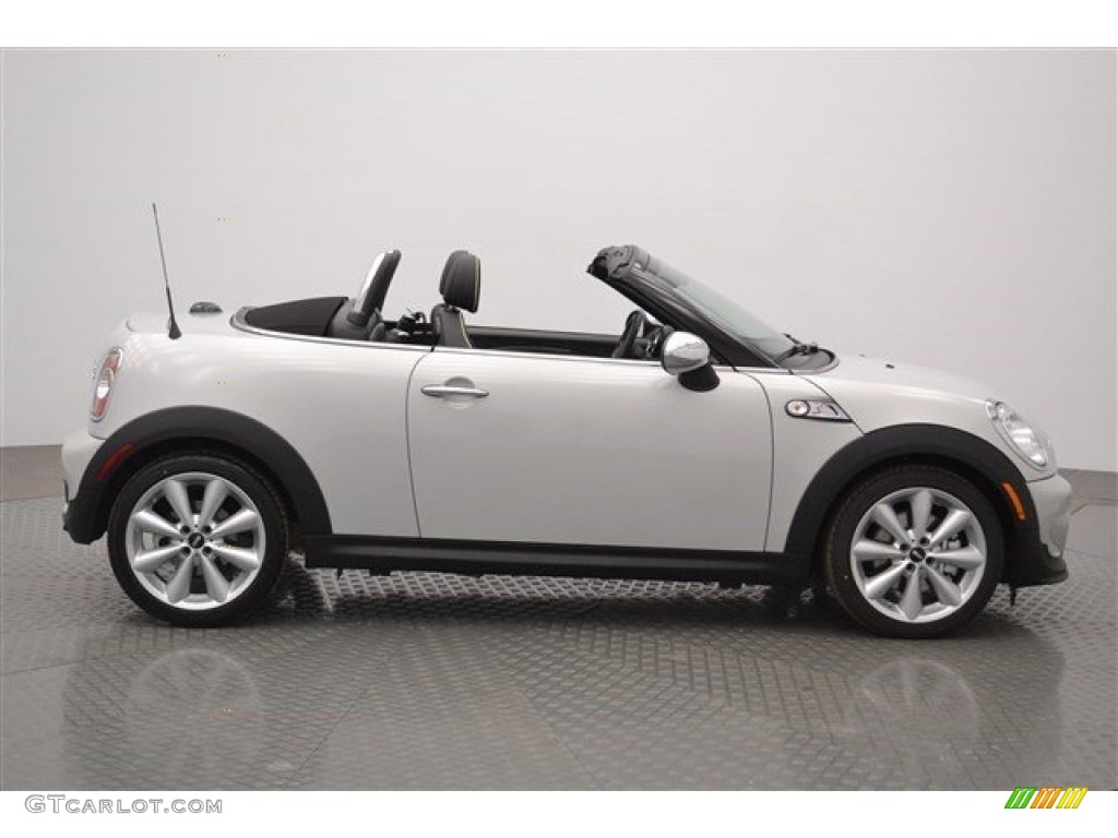 2015 Roadster Cooper S - White Silver Metallic / Lounge Carbon Black Leather photo #6