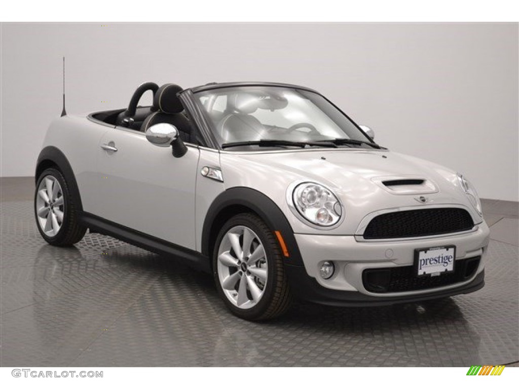 2015 Roadster Cooper S - White Silver Metallic / Lounge Carbon Black Leather photo #7
