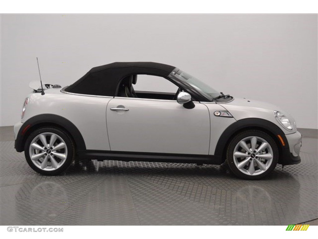 2015 Roadster Cooper S - White Silver Metallic / Lounge Carbon Black Leather photo #35