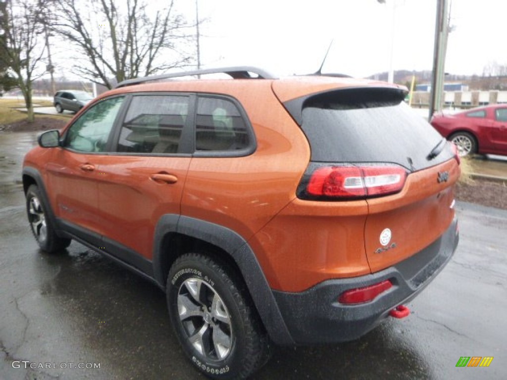 Mango Tango Pearl 2015 Jeep Cherokee Trailhawk 4x4 Exterior Photo #102598835