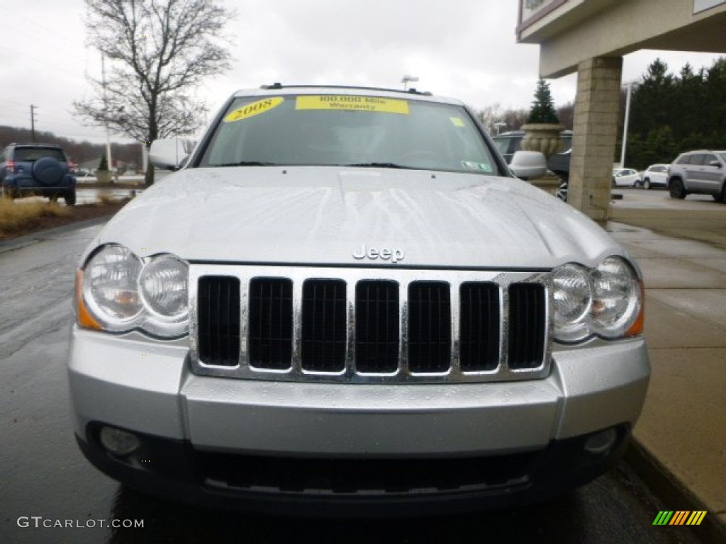 2008 Grand Cherokee Limited 4x4 - Bright Silver Metallic / Dark Khaki/Light Graystone photo #4