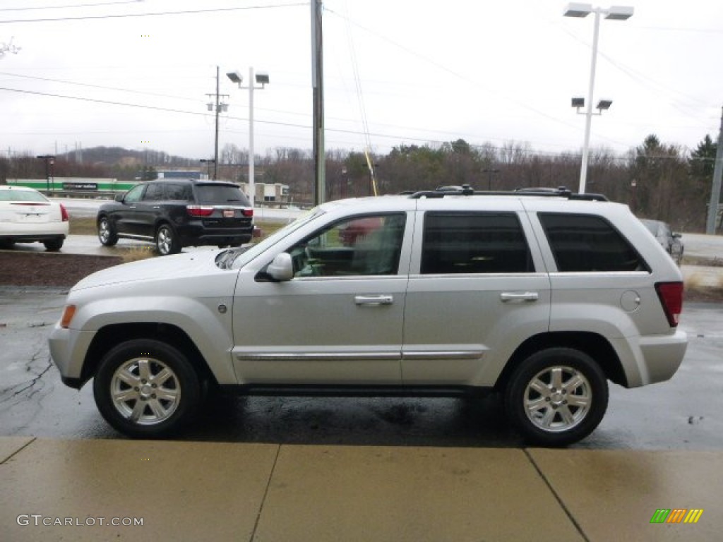 2008 Grand Cherokee Limited 4x4 - Bright Silver Metallic / Dark Khaki/Light Graystone photo #6