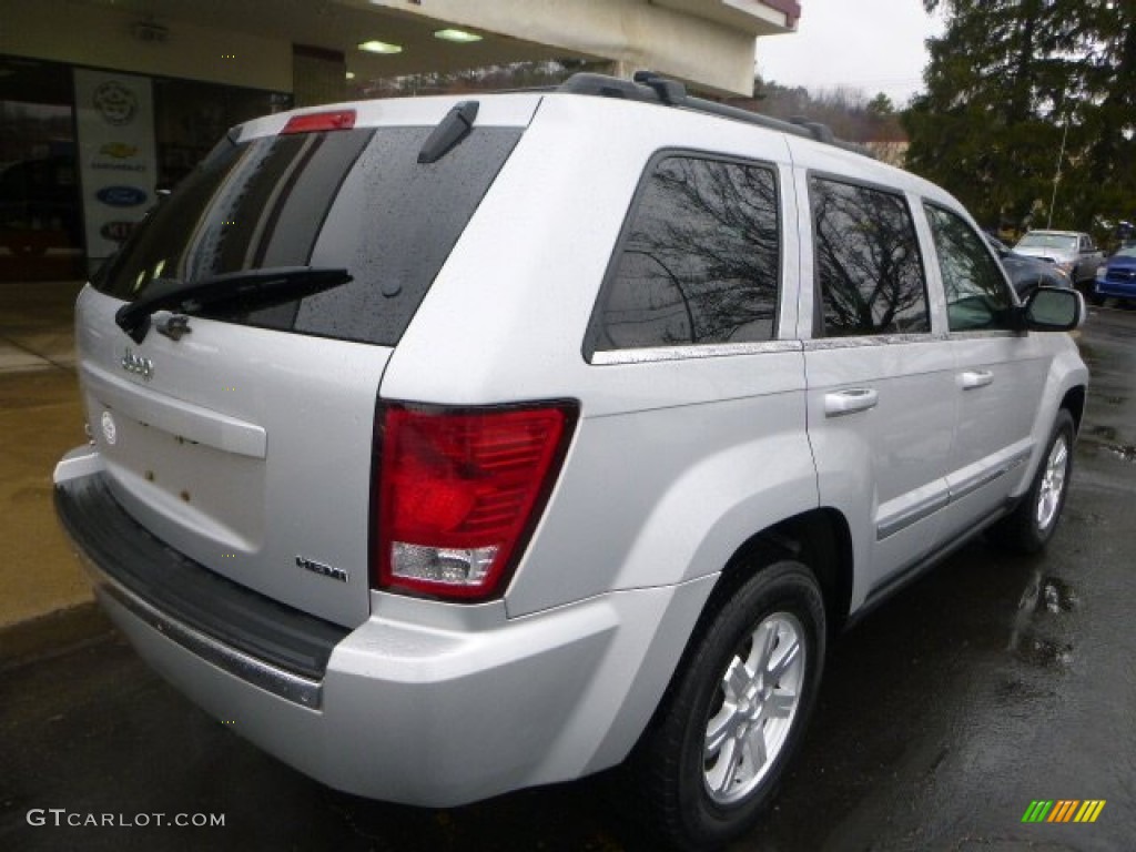 2008 Grand Cherokee Limited 4x4 - Bright Silver Metallic / Dark Khaki/Light Graystone photo #10