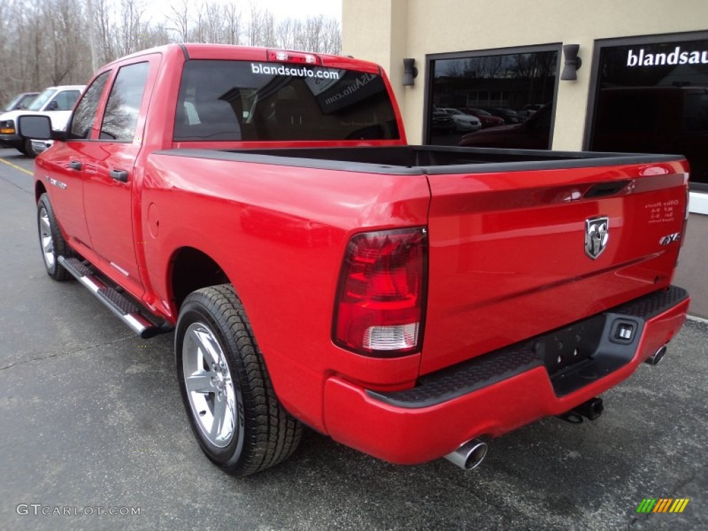 2012 Ram 1500 ST Crew Cab 4x4 - Flame Red / Dark Slate Gray/Medium Graystone photo #2