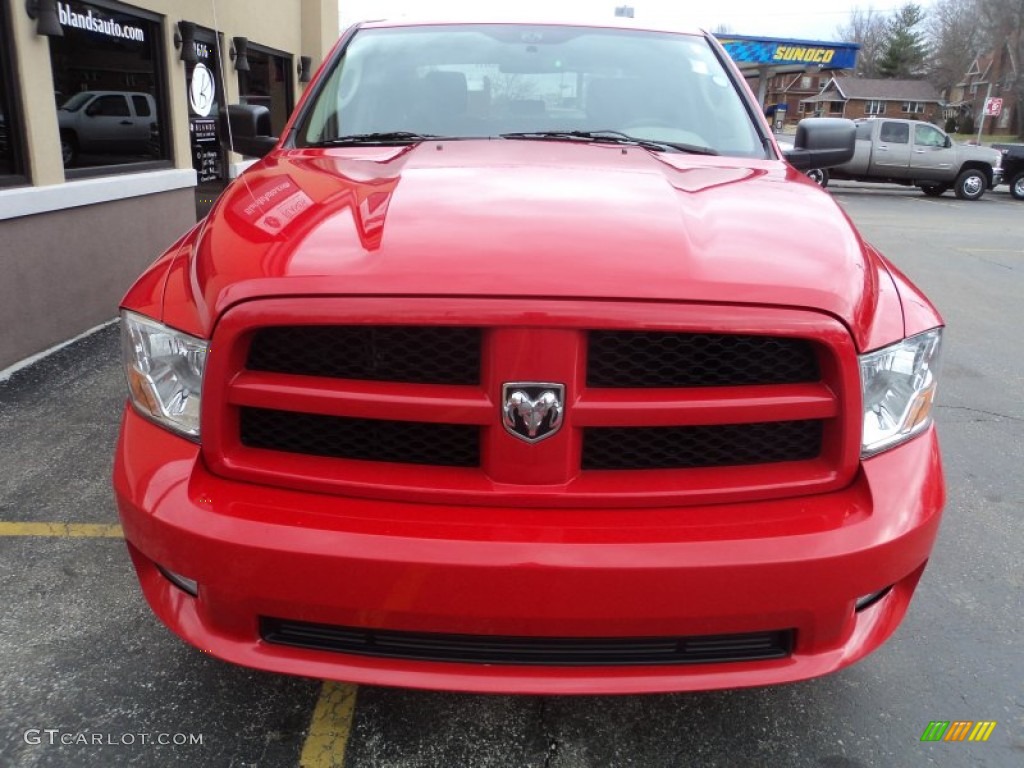 2012 Ram 1500 ST Crew Cab 4x4 - Flame Red / Dark Slate Gray/Medium Graystone photo #22