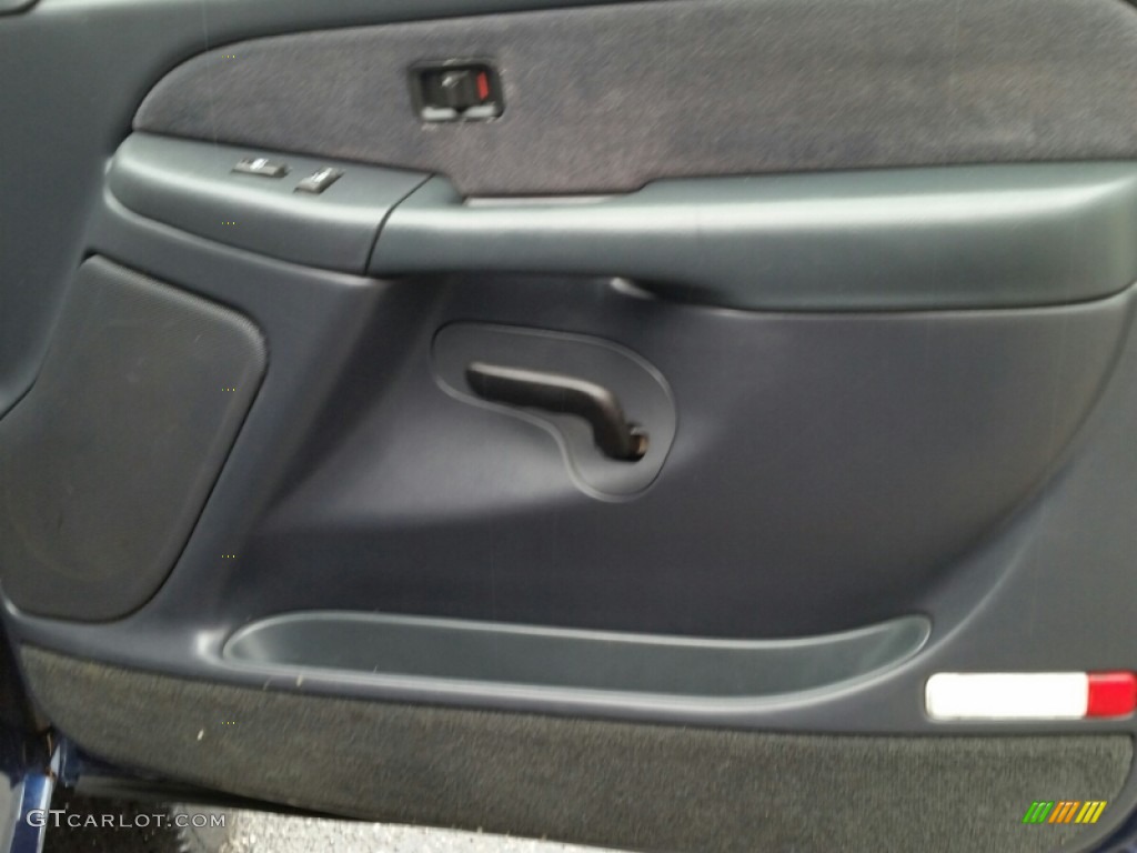 2002 Silverado 1500 LS Crew Cab 4x4 - Indigo Blue Metallic / Graphite Gray photo #9