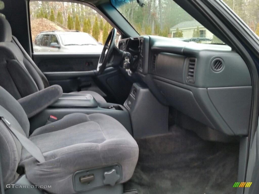 2002 Silverado 1500 LS Crew Cab 4x4 - Indigo Blue Metallic / Graphite Gray photo #11