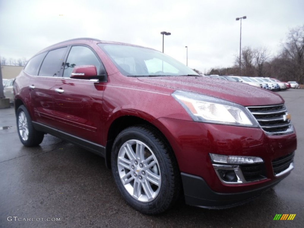 2015 Traverse LT AWD - Siren Red Tintcoat / Ebony photo #8