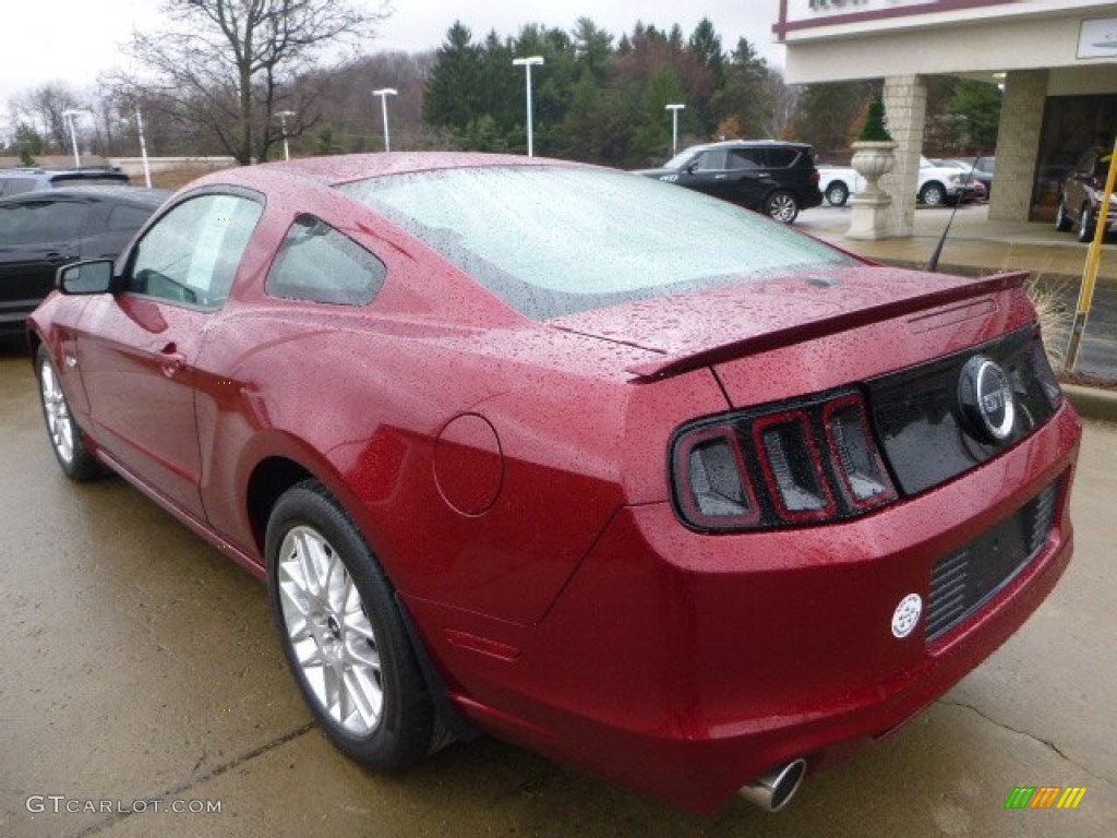 2014 Mustang GT Premium Coupe - Ruby Red / Charcoal Black photo #5