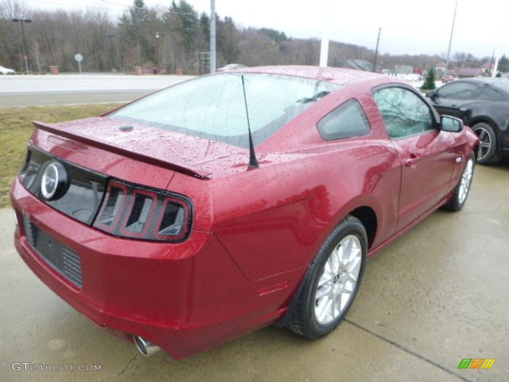2014 Mustang GT Premium Coupe - Ruby Red / Charcoal Black photo #7
