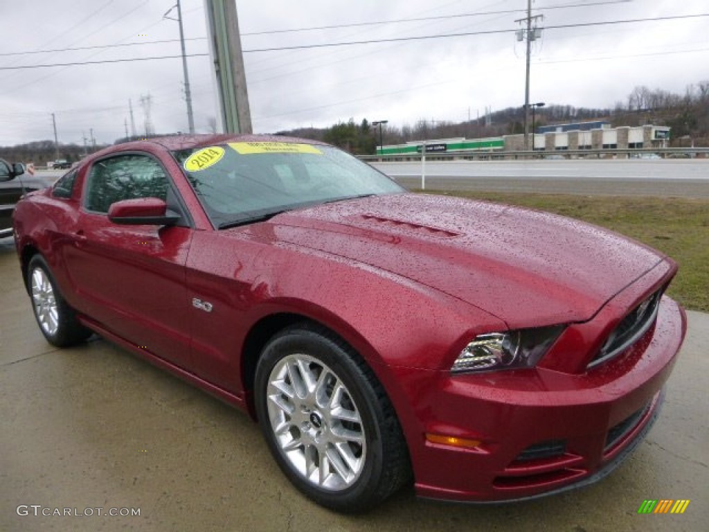 2014 Mustang GT Premium Coupe - Ruby Red / Charcoal Black photo #11