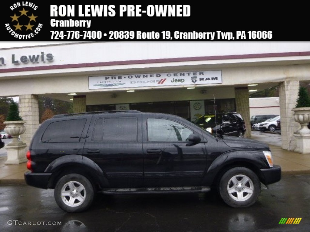 2005 Durango SLT 4x4 - Black / Medium Slate Gray photo #1