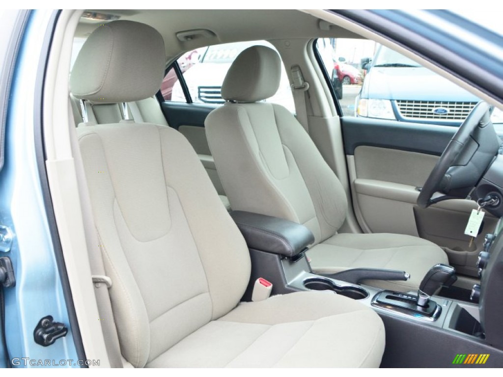 2010 Fusion Hybrid - Light Ice Blue Metallic / Medium Light Stone photo #12