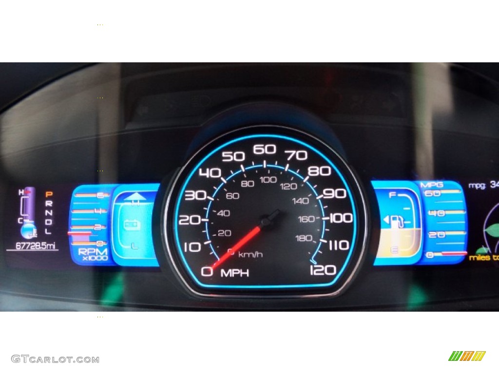 2010 Fusion Hybrid - Light Ice Blue Metallic / Medium Light Stone photo #14