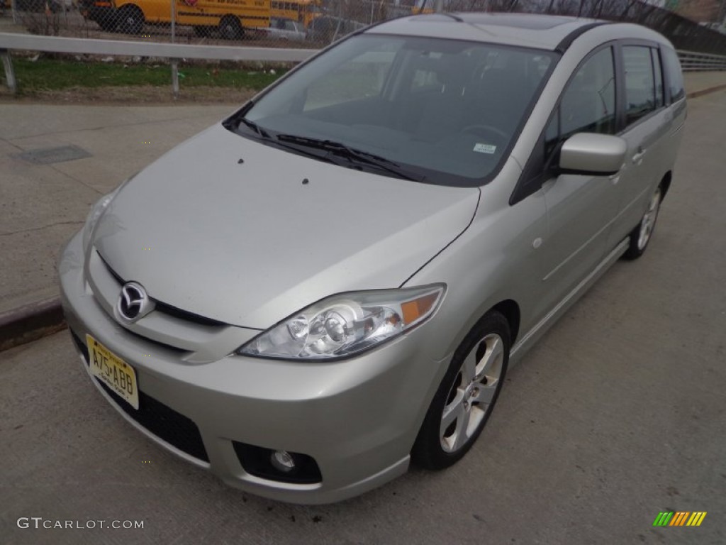 2007 MAZDA5 Touring - Platinum Silver Metallic / Black photo #2