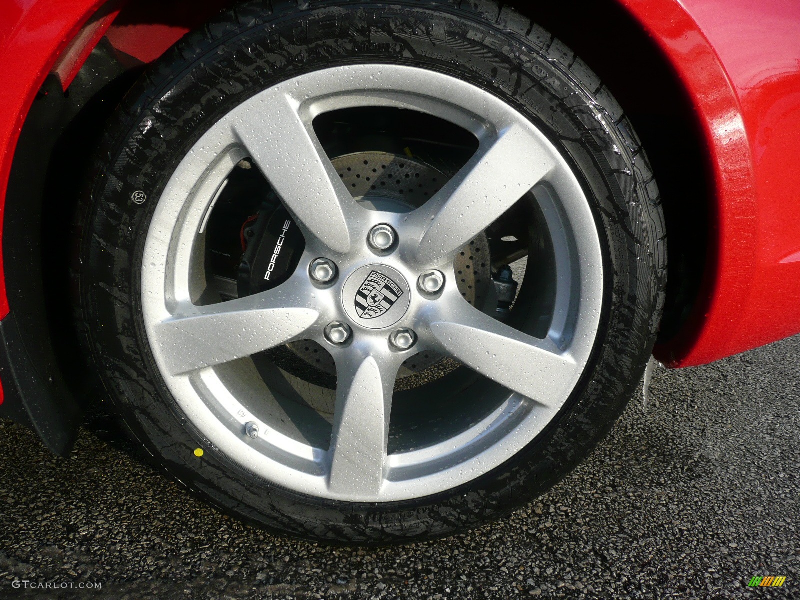 2008 Porsche Cayman, Guards Red / Black, 18 inch Cayman S Wheels 2008 Porsche Cayman Standard Cayman Model Parts