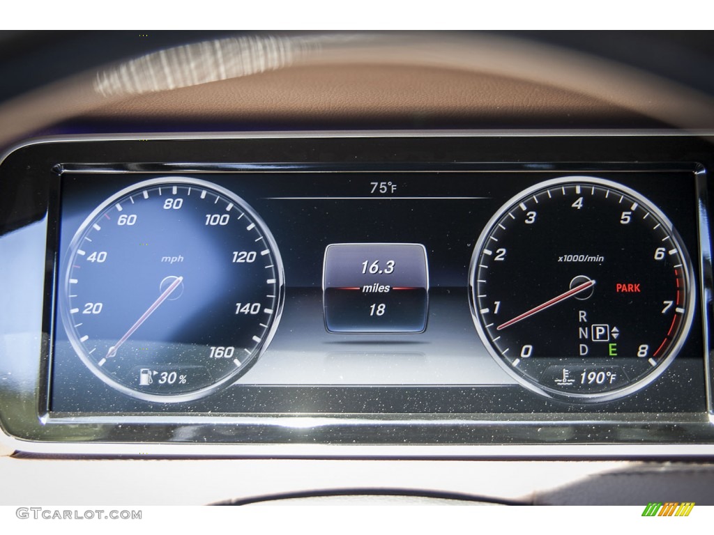 2015 Mercedes-Benz S 550 Sedan Gauges Photo #102606044
