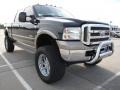 Dark Green Satin Metallic 2005 Ford F250 Super Duty King Ranch FX4 Crew Cab 4x4