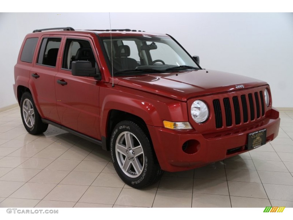 2008 Patriot Sport - Red Crystal Pearl / Dark Slate Gray photo #1