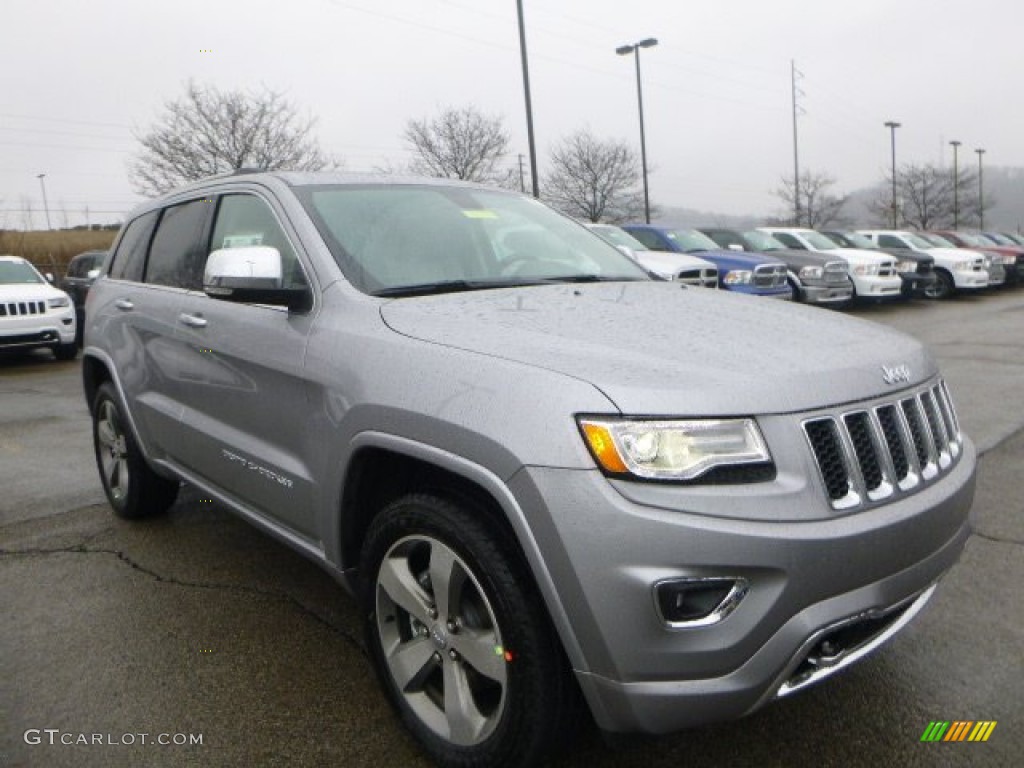 Billet Silver Metallic 2015 Jeep Grand Cherokee Overland 4x4 Exterior Photo #102609452