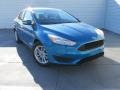 2015 Blue Candy Metallic Ford Focus SE Sedan  photo #2
