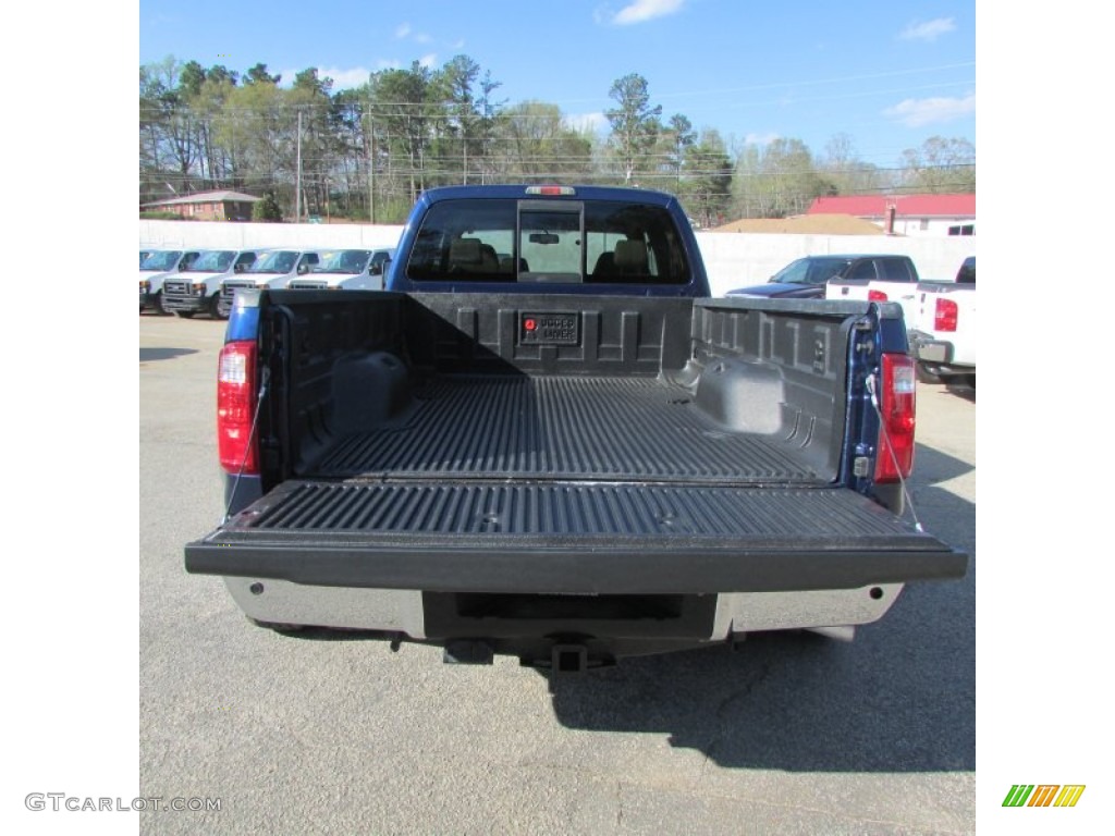 2008 F350 Super Duty Lariat Crew Cab 4x4 Dually - Dark Blue Pearl Metallic / Camel photo #8