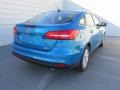 2015 Blue Candy Metallic Ford Focus SE Sedan  photo #4