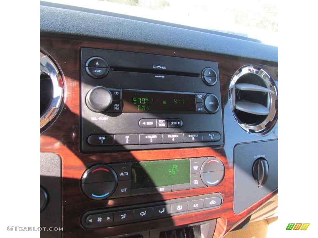 2008 F350 Super Duty Lariat Crew Cab 4x4 Dually - Dark Blue Pearl Metallic / Camel photo #25