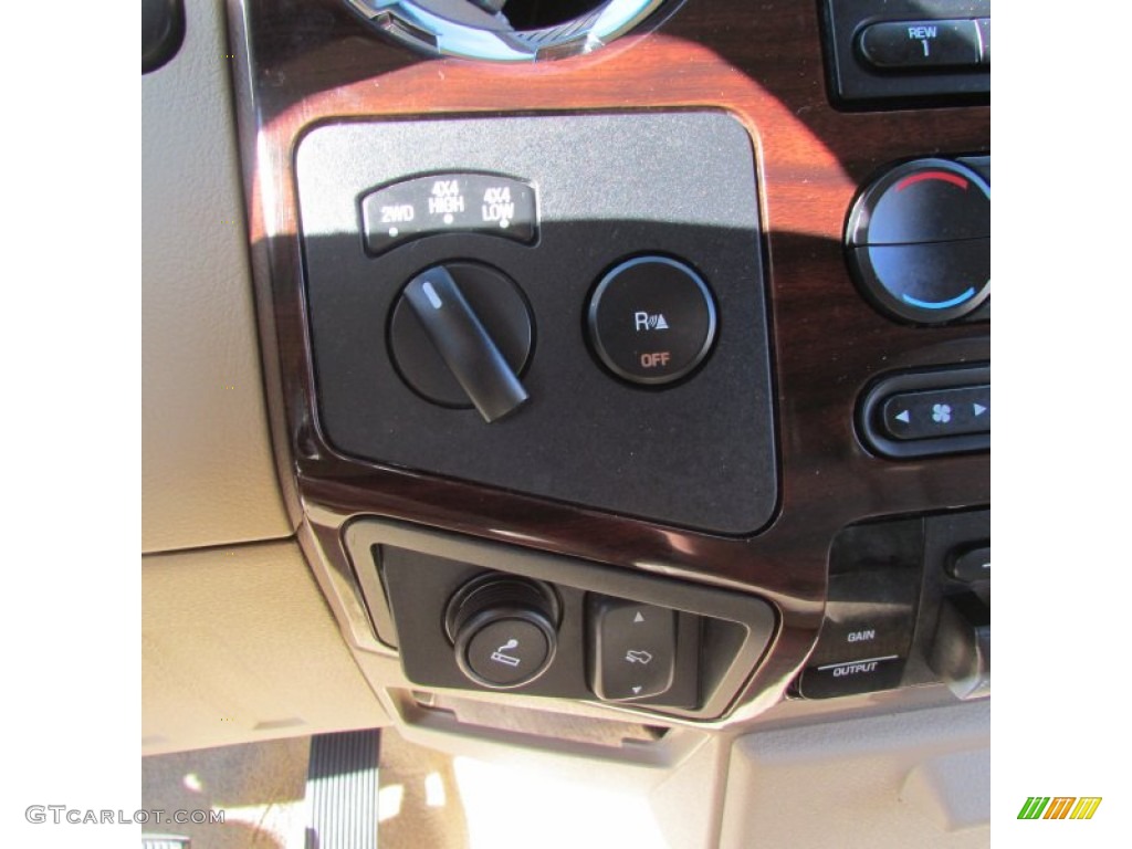 2008 F350 Super Duty Lariat Crew Cab 4x4 Dually - Dark Blue Pearl Metallic / Camel photo #27