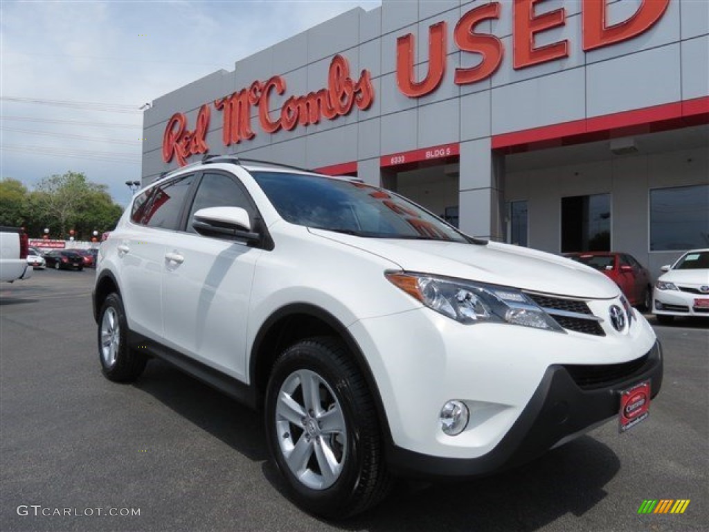 2014 RAV4 XLE - Super White / Ash photo #1