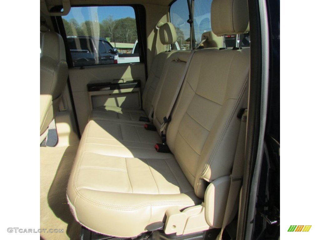 2008 F350 Super Duty Lariat Crew Cab 4x4 Dually - Dark Blue Pearl Metallic / Camel photo #35