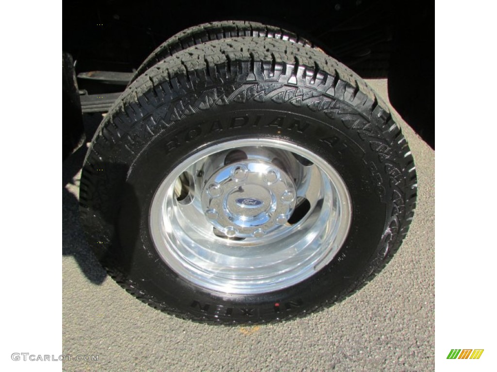 2008 F350 Super Duty Lariat Crew Cab 4x4 Dually - Dark Blue Pearl Metallic / Camel photo #47