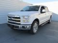 2015 White Platinum Tricoat Ford F150 Lariat SuperCrew 4x4  photo #7