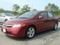 2007 Tango Red Pearl Honda Civic EX Sedan  photo #1