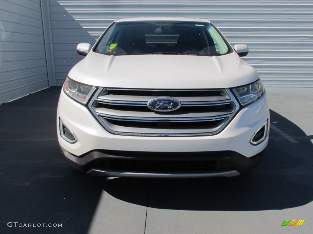 White Platinum Metallic 2015 Ford Edge SEL Exterior Photo #102612821
