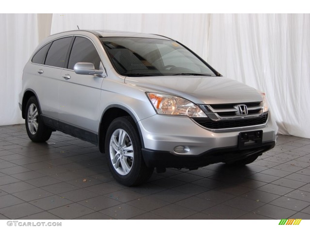 2010 CR-V EX-L - Alabaster Silver Metallic / Gray photo #2