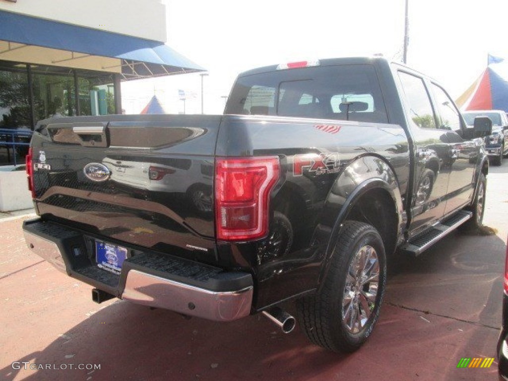 2015 F150 Lariat SuperCrew 4x4 - Tuxedo Black Metallic / Black photo #11