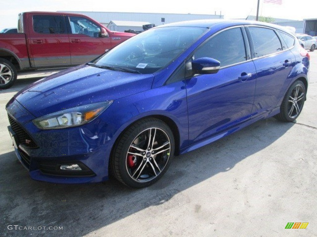 2015 Focus ST Hatchback - Performance Blue / ST Charcoal Black photo #3