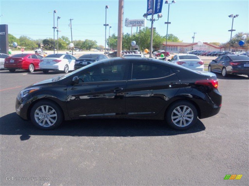2016 Elantra SE - Phantom Black / Beige photo #5