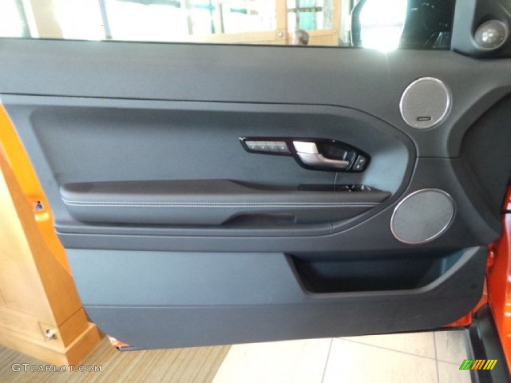 2015 Land Rover Range Rover Evoque Dynamic Ebony Door Panel Photo #102623281